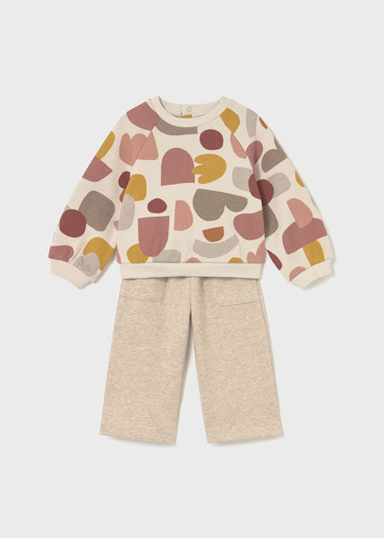 Heather Toffee Mixed Media Sweatsuit