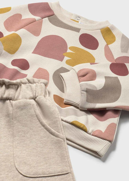 Heather Toffee Mixed Media Sweatsuit