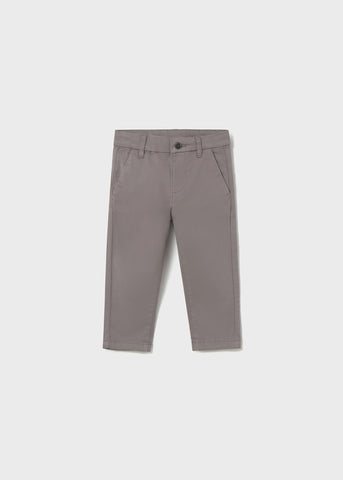 Grey Basic Chino Pant