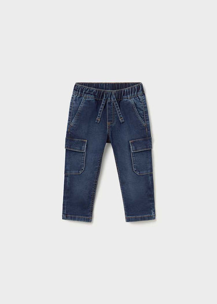 Denim Cargo Pants