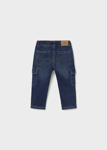 Denim Cargo Pants