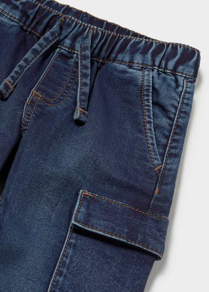 Denim Cargo Pants