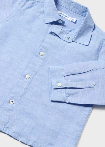 Linen Shirt-Sky Blue