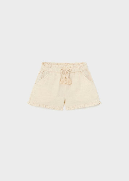 Ruffled Dahlia Top & Linen Shorts Set