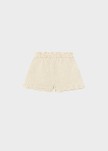 Ruffled Dahlia Top & Linen Shorts Set