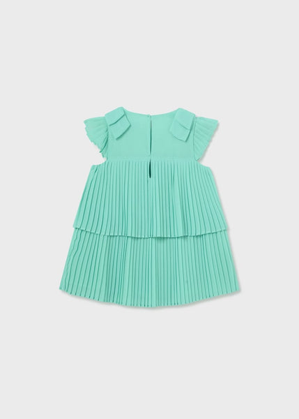 Pleated Dress-Jade