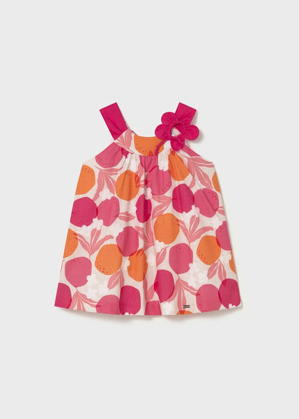 Carnation Pink Citrus Floral Dress