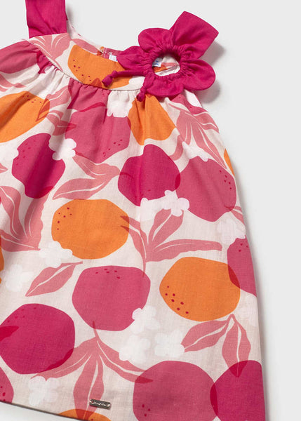 Carnation Pink Citrus Floral Dress