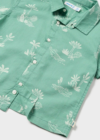 Printed Shirt-Eucalyptus