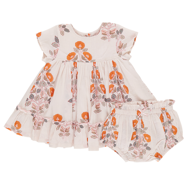 Baby Girls Niley Dress Set - Cloud Bouquet Floral