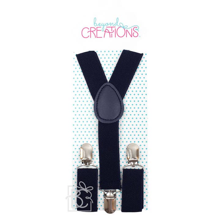 Navy Suspenders 4-12 Yrs