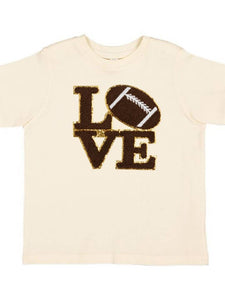 Football Love Path Short Sleeve Tee