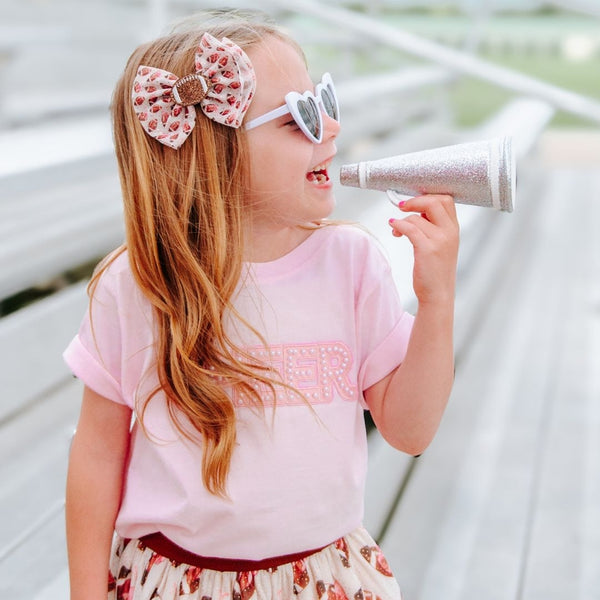 Cheer Pearl Patch Short Sleeve T-Shirt