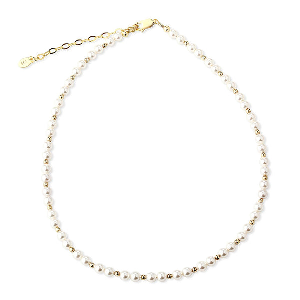 Brynn - 14K Gold-Plated Pearl Necklace