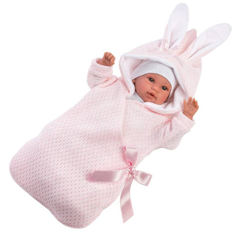 Avery - Soft Body Newborn Doll Avery with Hooded Bunny Jacket