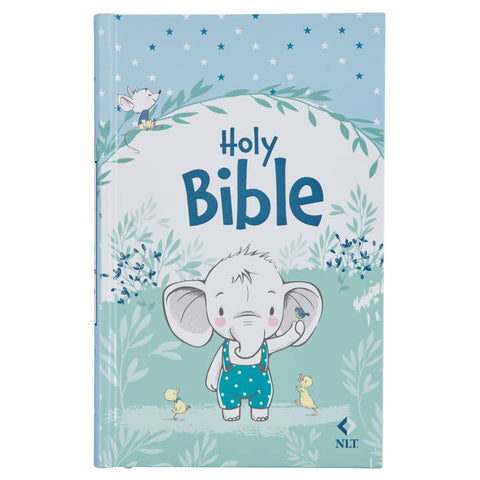 Bible NLT Infant Hardcover - Blue