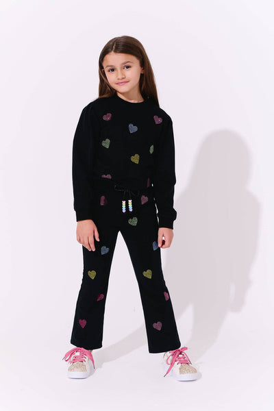 Black Crystal Heart Set