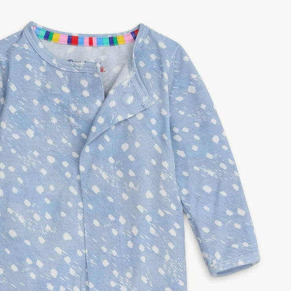 Blue Doeskin Modal Magneti Footie