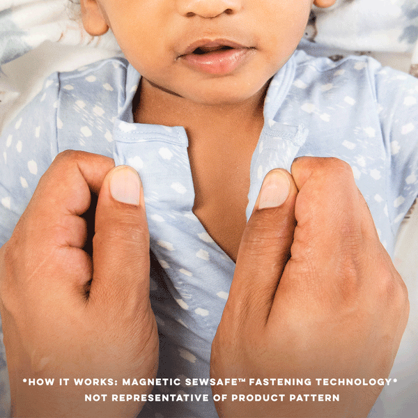 Blue Doeskin Modal Magneti Footie