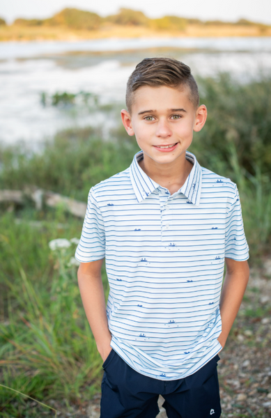 Gone Fishin' Polo Short Sleeve Shirt