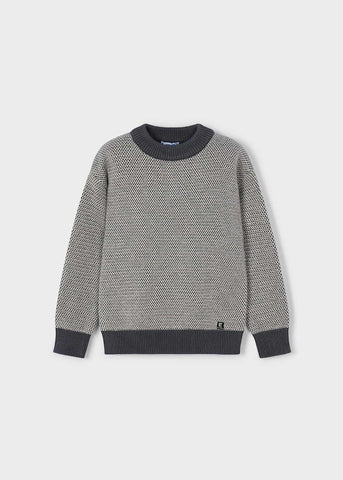 Grey Textured Sweater