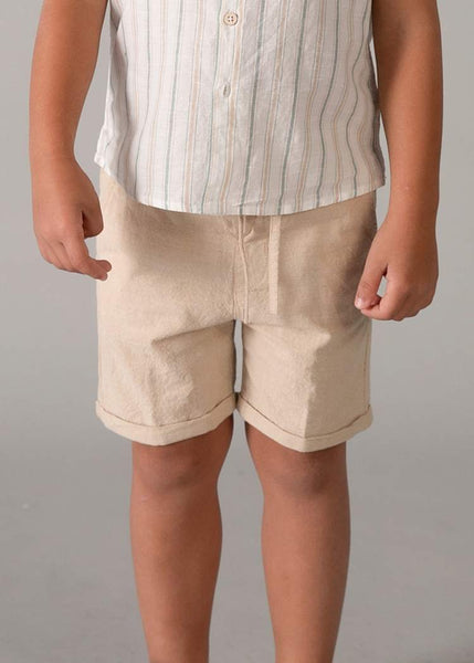 Mocca Linen Short Set
