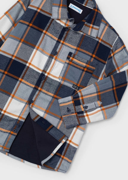 Plaid Overshirt-Carrot