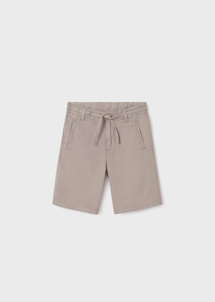 Linen Shorts-Mole
