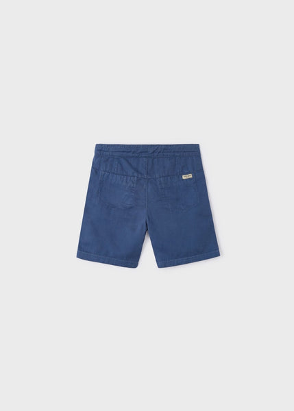 Linen Shorts-Indigo