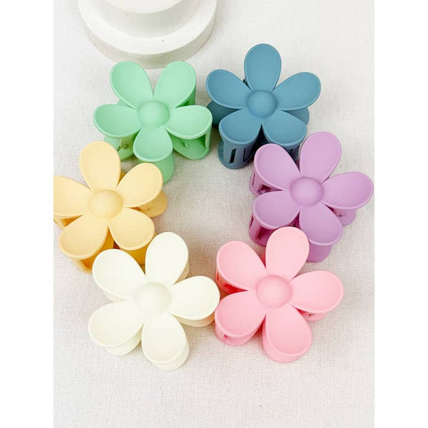Pastel Tone Daisy Hair Clips