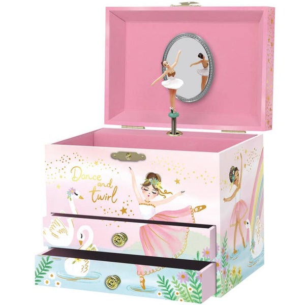Musical 2 Drawer Jewelry Box - Ballerina