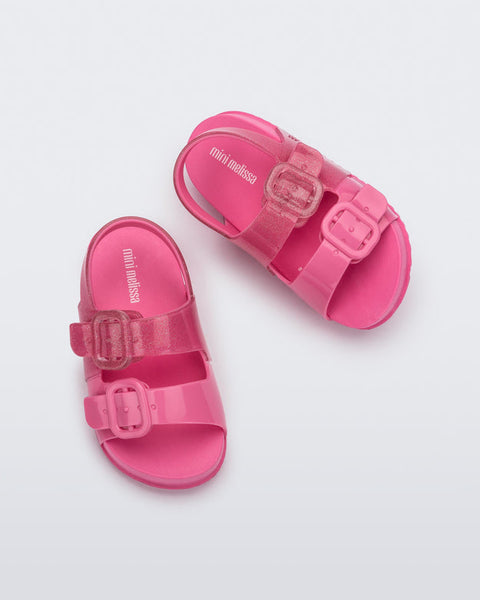 Cozy Sandal- Pink/Glitter