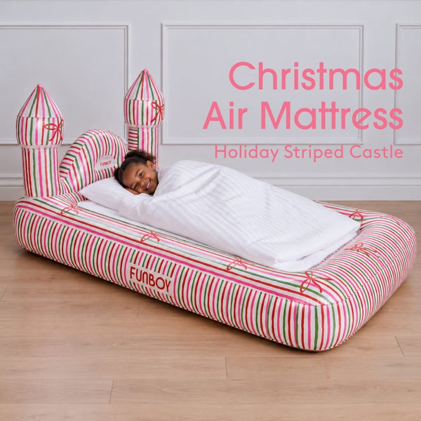 Kids Striped Castle Air Mattress