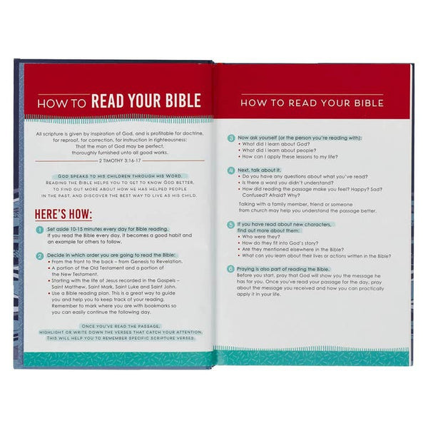 Kjv Bible Kid Edition Hardcover-Blue