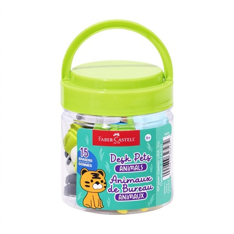 Creativity for Kids Desk Pets - Animal Themed Set of 15 Erasers