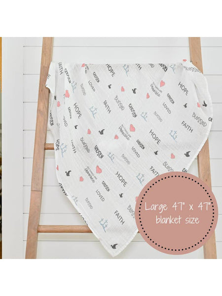 All Things Possible Baby Swaddle Blanket