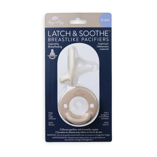 Latch & Soothe Breastlike Pacifier - Taupe