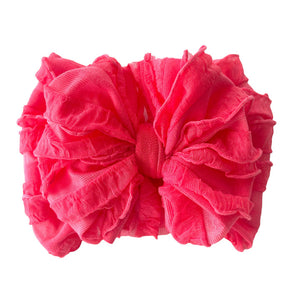 Coral Ruffle Headband