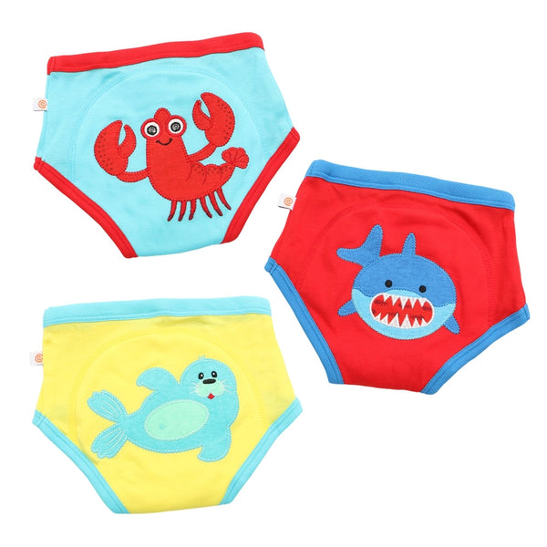 Organic Training Pants - Boys Ocean Pals