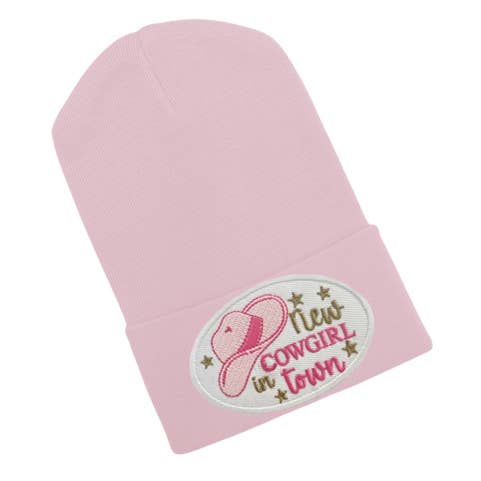 New Cowgirl in Town Newborn Girl Hospital Hat