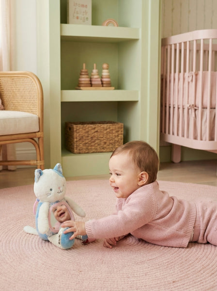 Itzy Bitzy Mirror™ Sensory Tummy Time Mirror  - Kitty