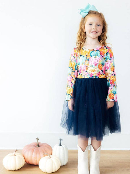 Preppy Patch L/S Tutu Dress