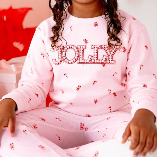 Jolly Pearl Patch Candy Cane Christmas Set