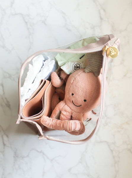 Large Baby Organizer Travel Pouch - Taupe
