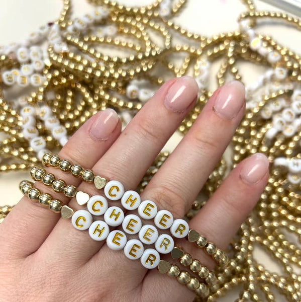 Gold Cheer Bracelets
