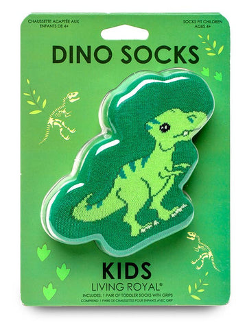 Green Dinosaur "Rawr" Crew Socks