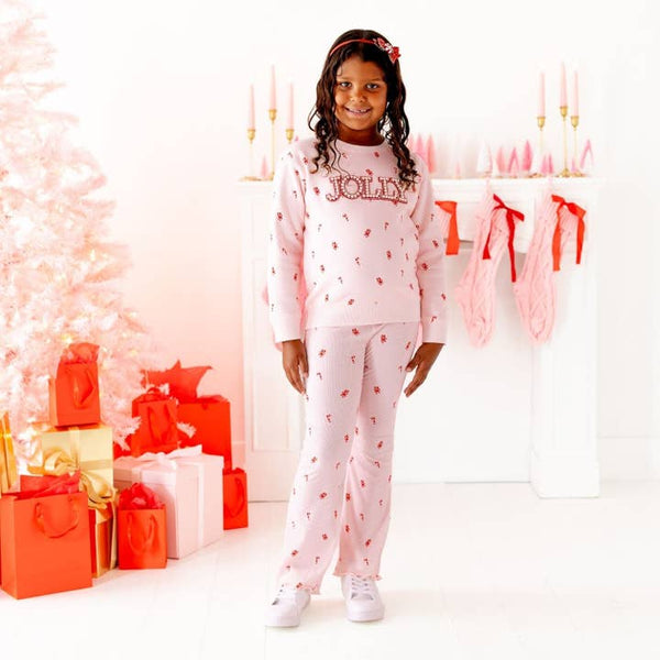 Jolly Pearl Patch Candy Cane Christmas Set