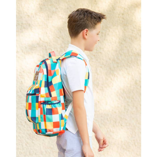 Sugar Bee Backpack - Boy Checkered