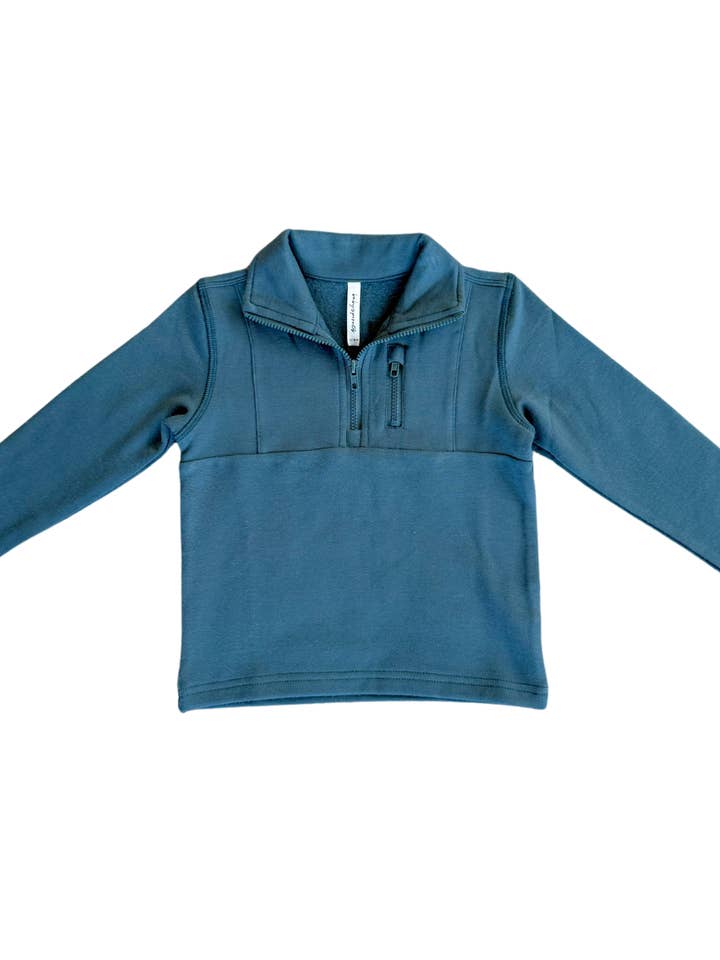 3/4 Fleece Zip Sweatshirt - Midnight
