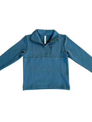 3/4 Fleece Zip Sweatshirt - Midnight